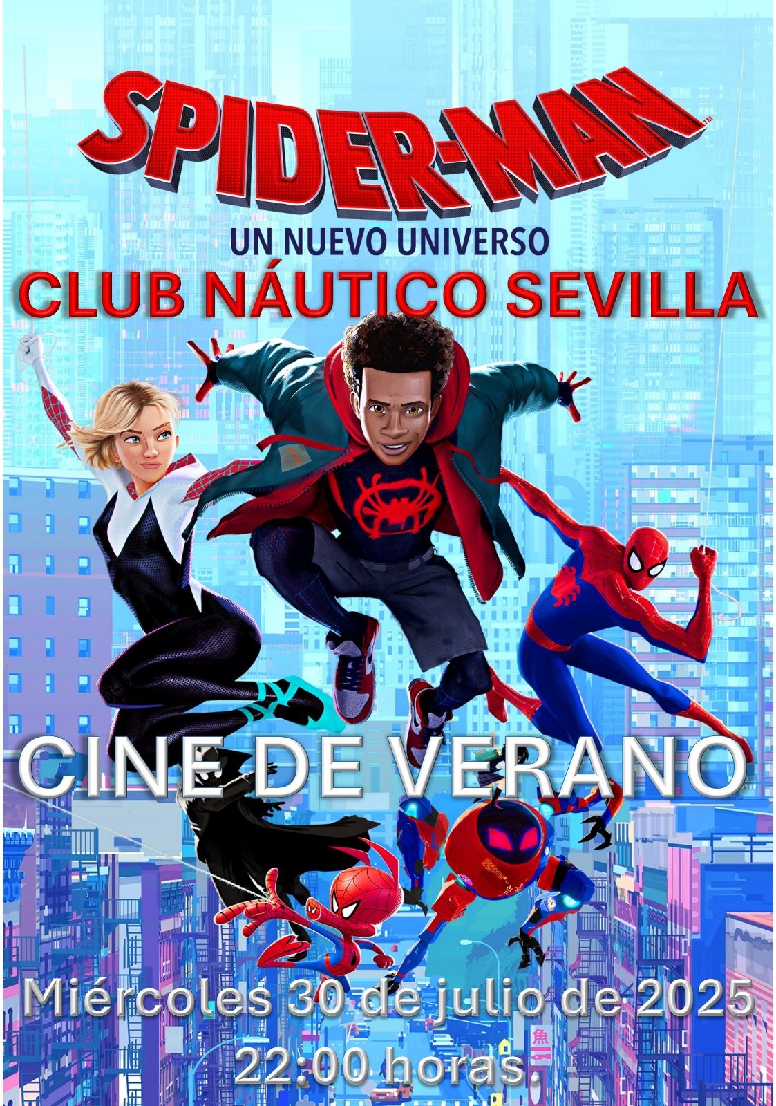 Cine de verano en el Club Náutico: ‘Spiderman. Un nuevo universo’
