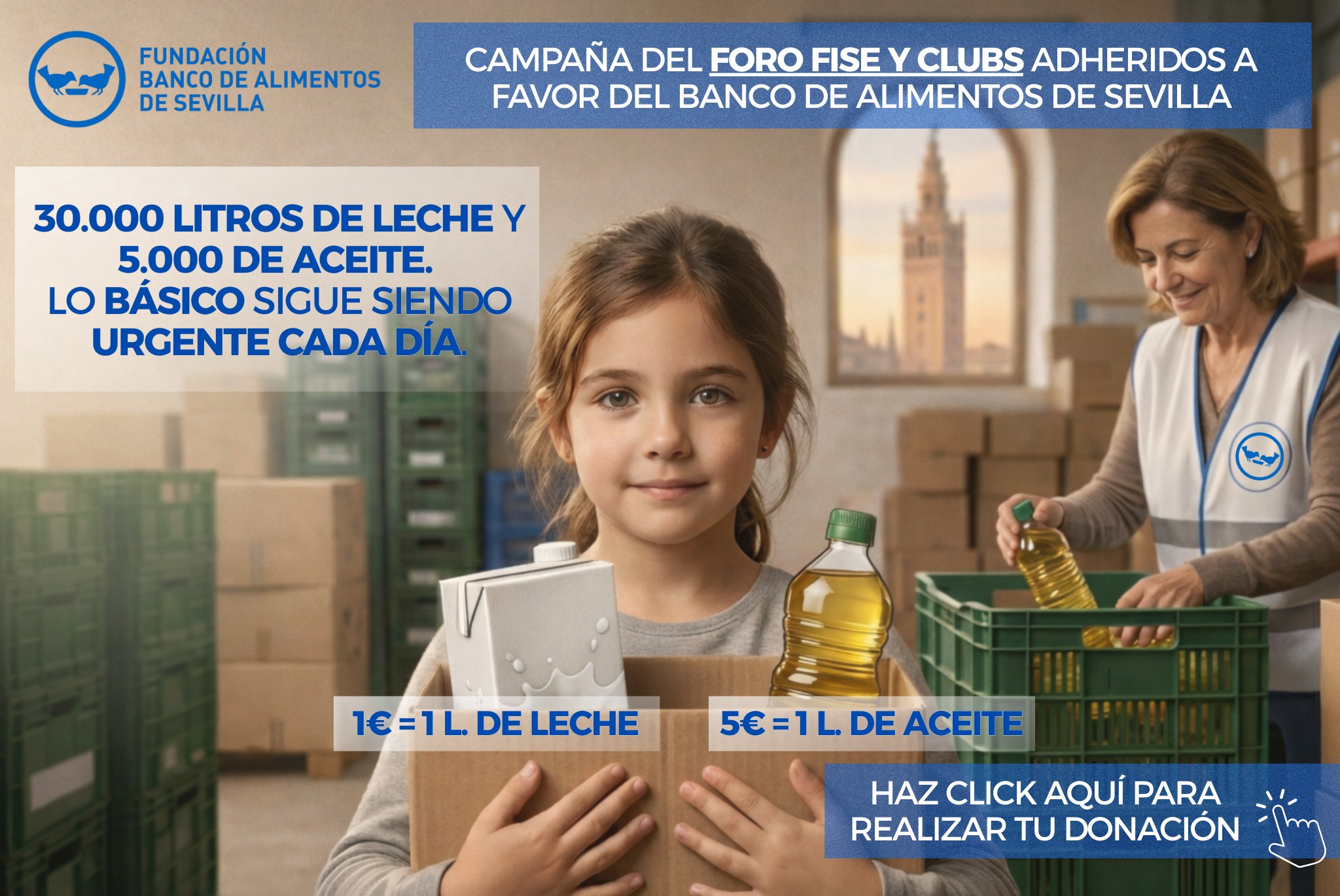 Campaña solidaria con el Banco de Alimentos de Sevilla