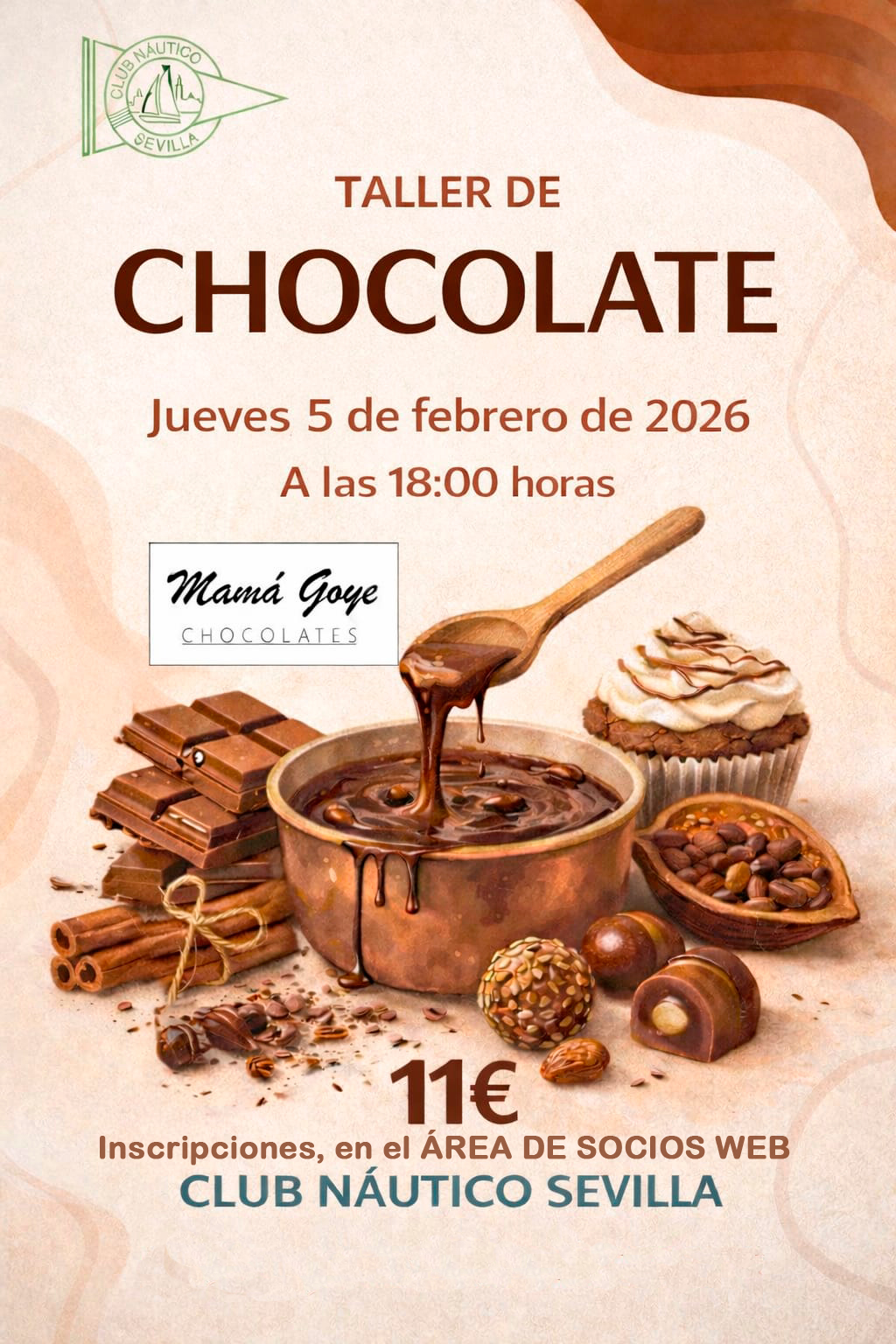 Taller de chocolate en el Club Náutico