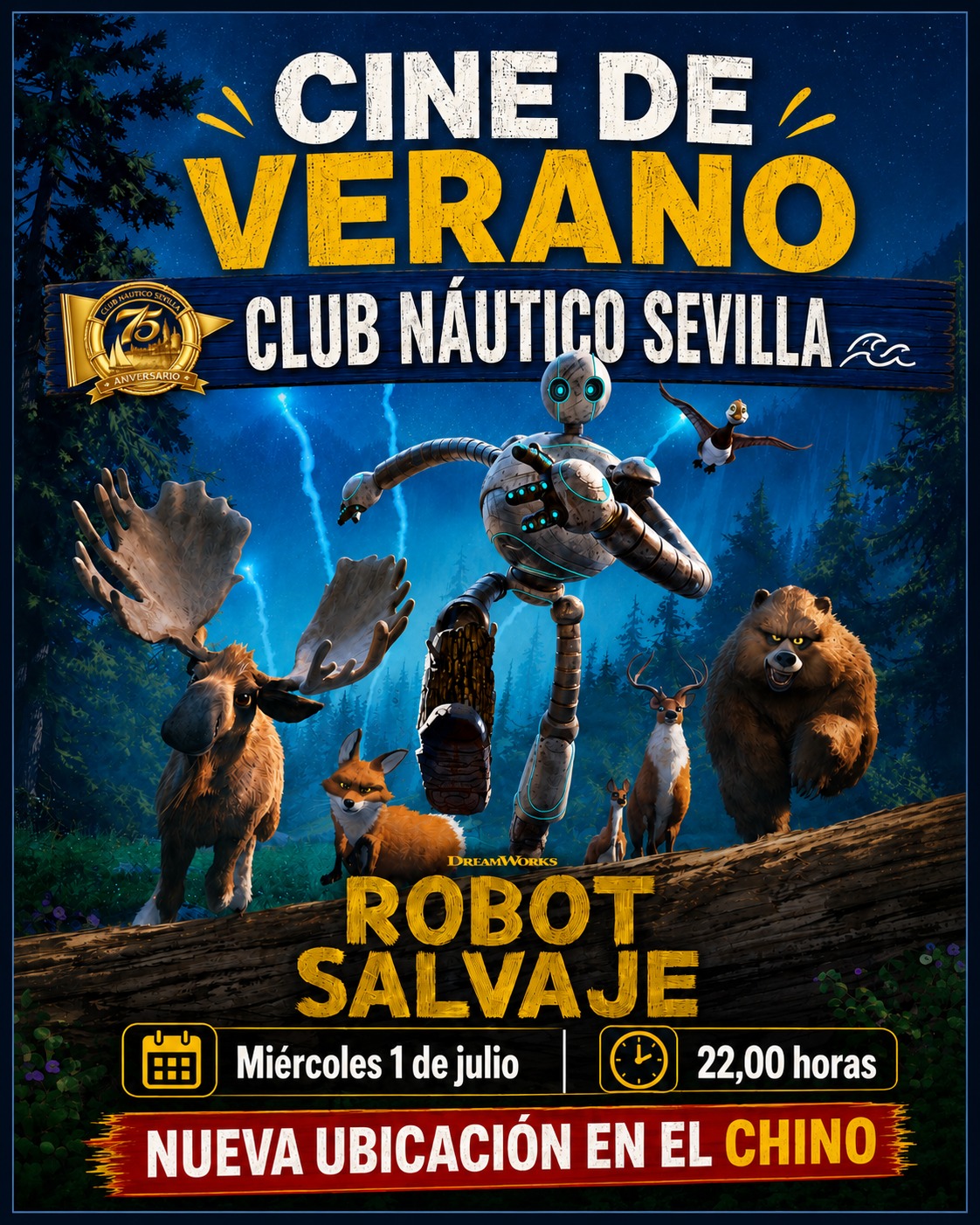 Cine de verano del Club Náutico Sevilla