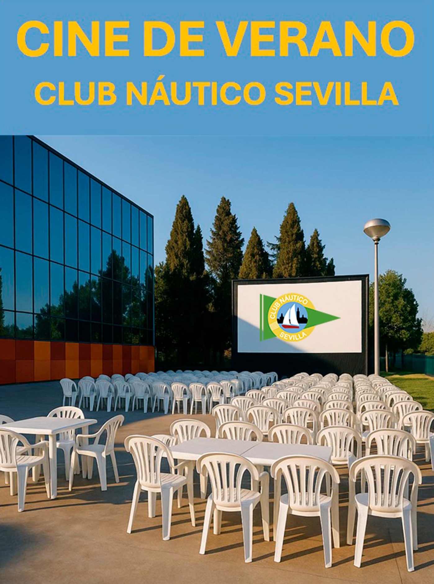 Inauguración del cine de verano del Club Náutico Sevilla