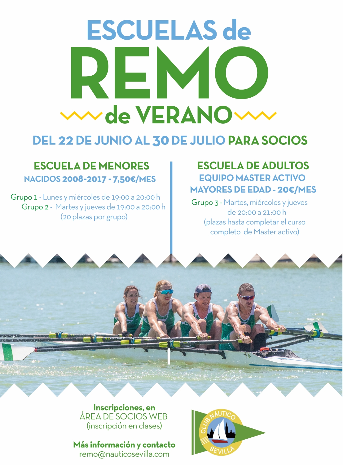 Escuelas de remo de verano