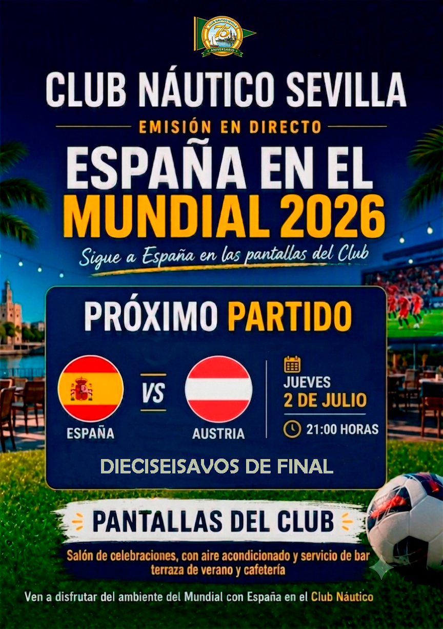 Vive el Mundial de fútbol en el Club Náutico