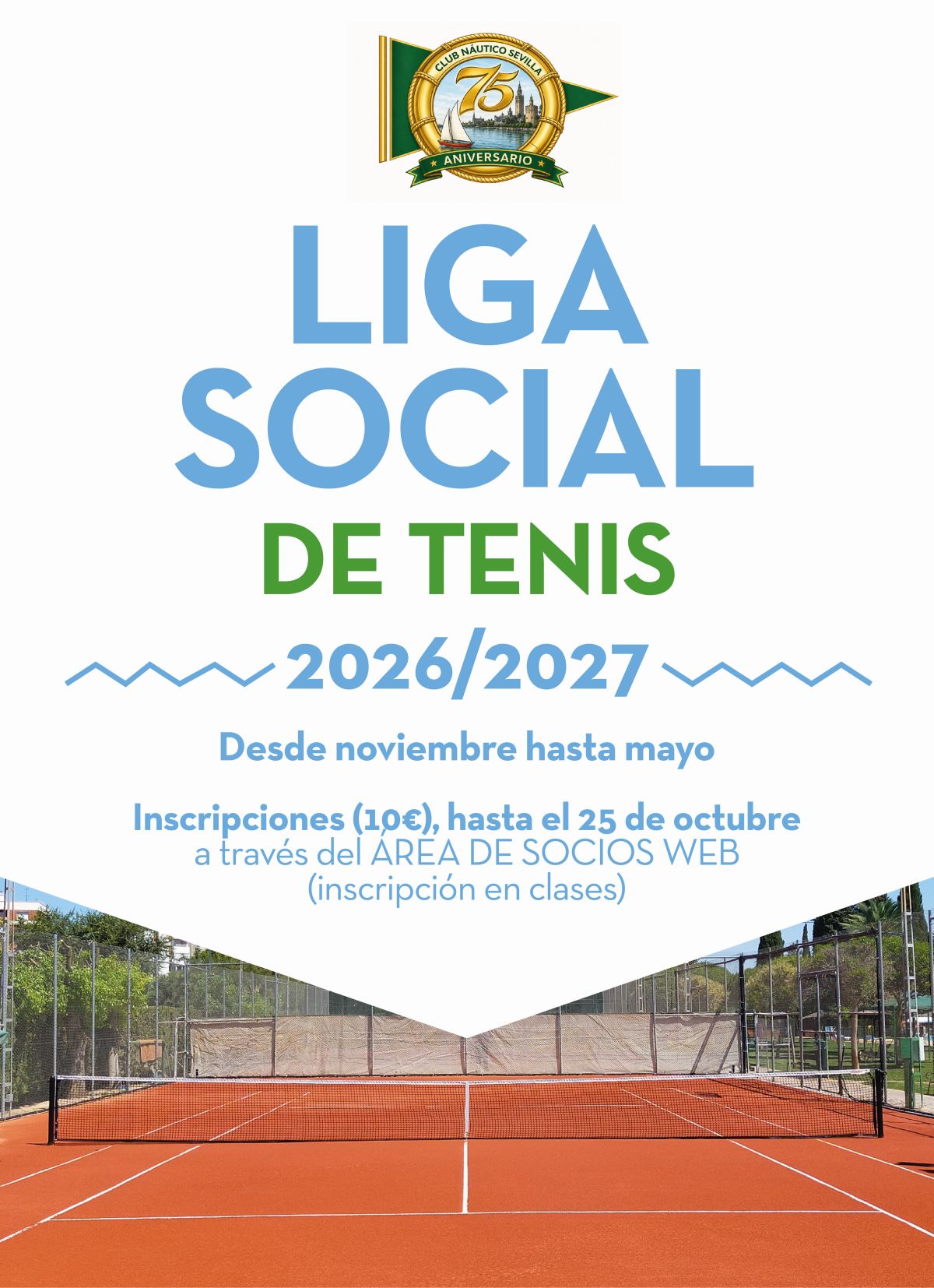 Liga social de tenis 2026/27