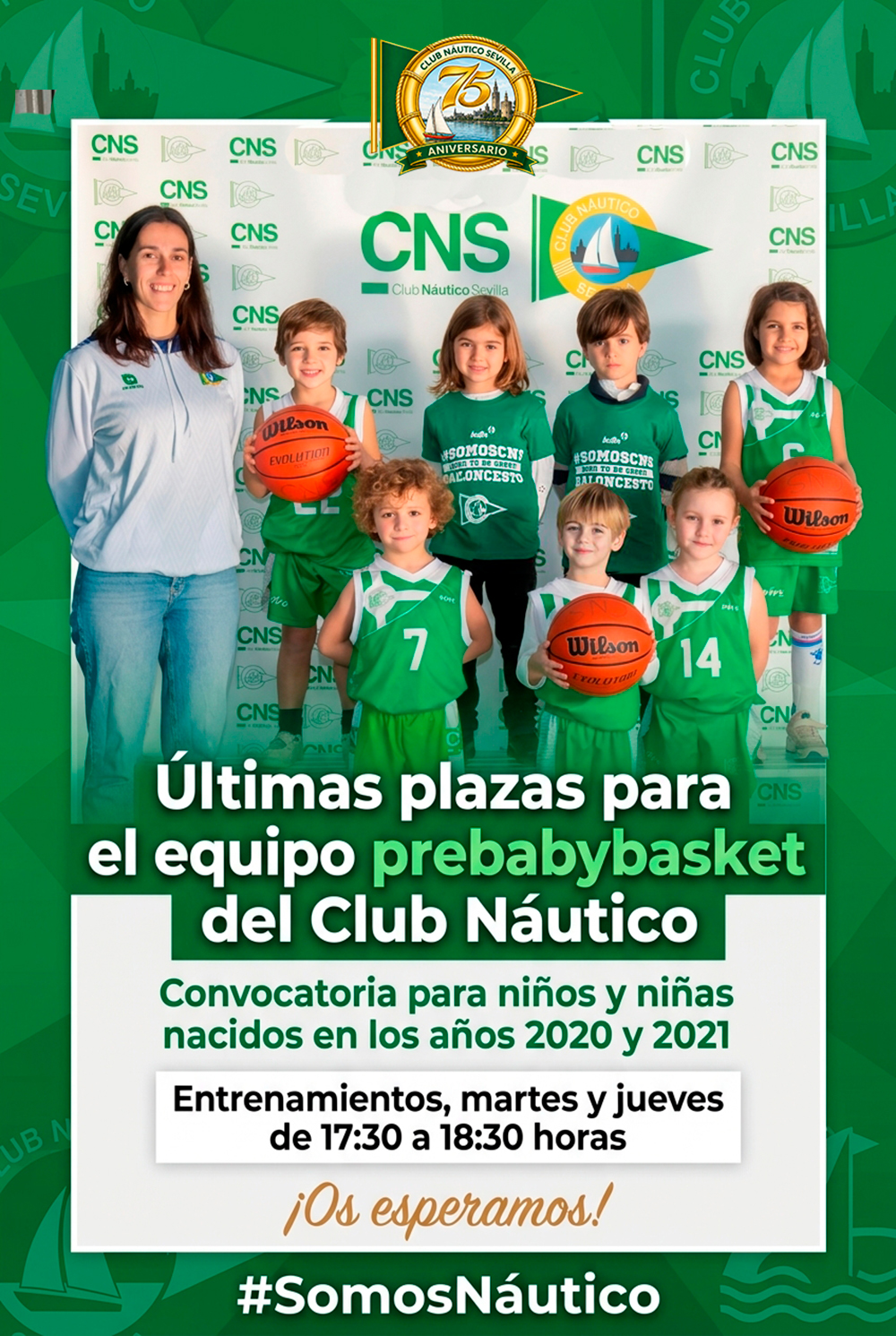 Últimas plazas para el equipo prebabybasket del Club Náutico