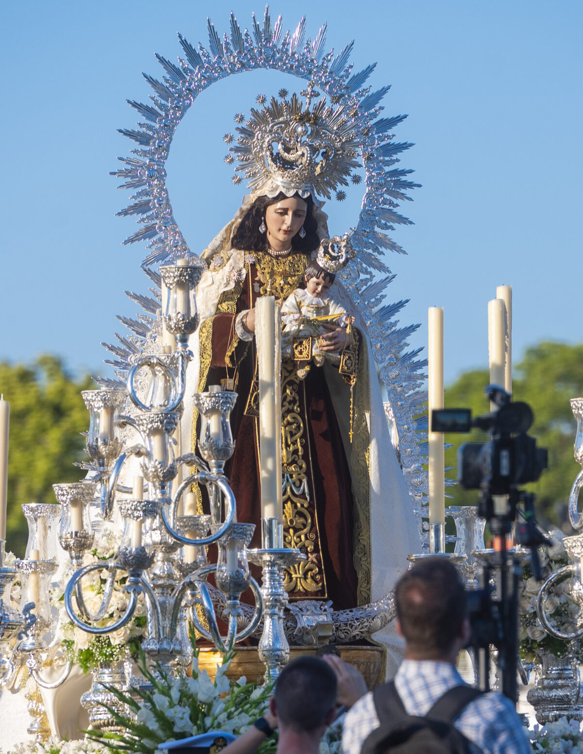 Preparación de la visita de la procesión de la Virgen del Carmen