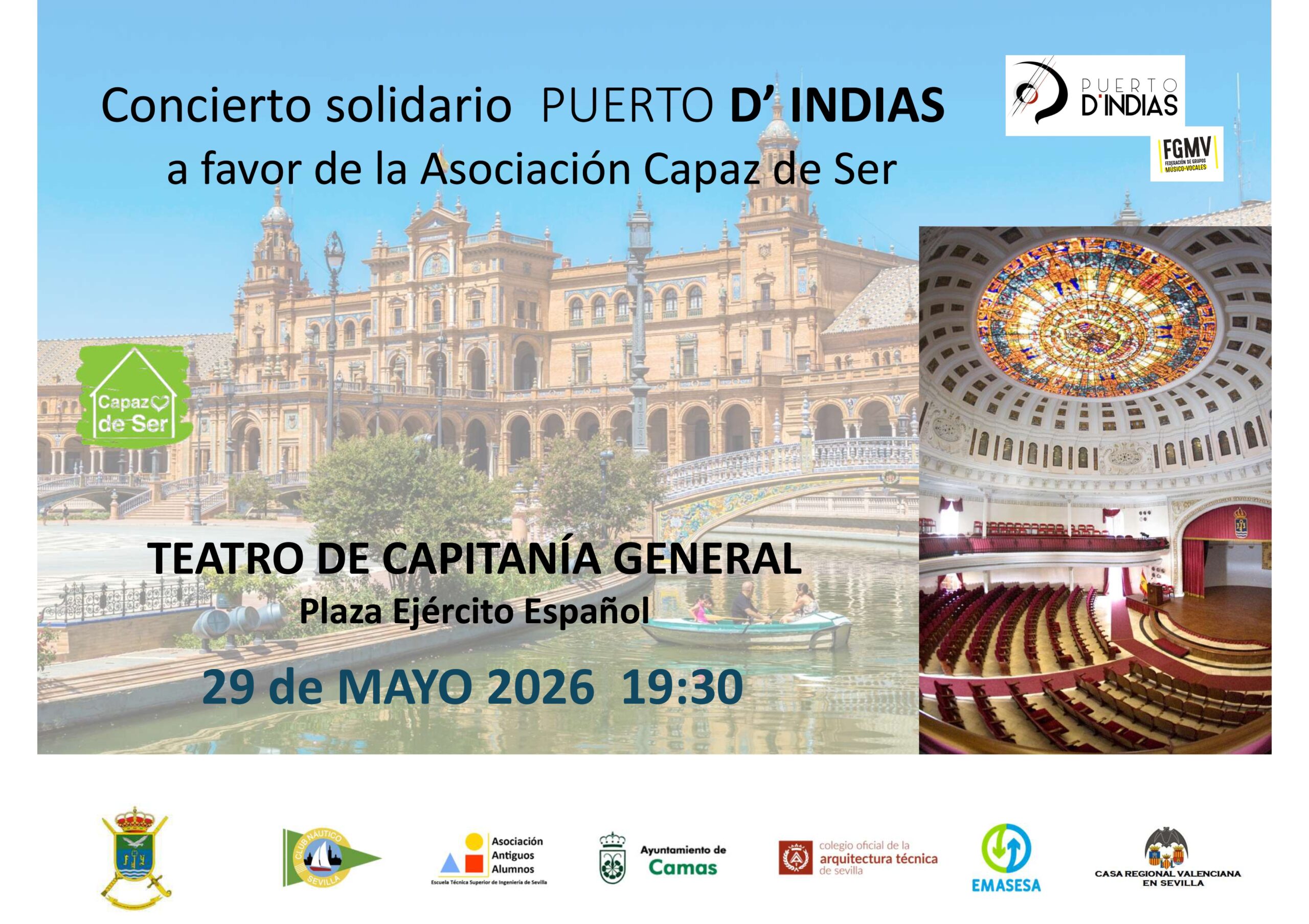 Concierto solidario de Puerto D’INDIAS